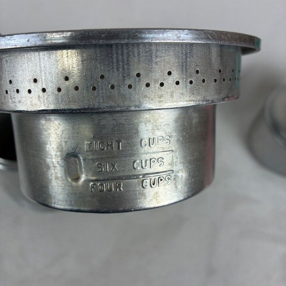 Vintage Mirro Aluminum 8 Cup Drip Coffee Maker Pot USA Camping Percolator Retro - Picture 8 of 12